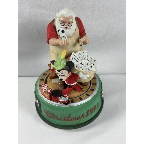 Disney Other - 1993 MICKEY Christmas Musical SANTA HELPING HAND IN SANTA'S WORKSHOP Tested Work